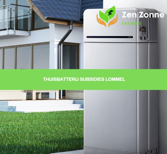 Financiële ondersteuning die beschikbaar is in Lommel voor de aanschaf van thuisbatterijen.