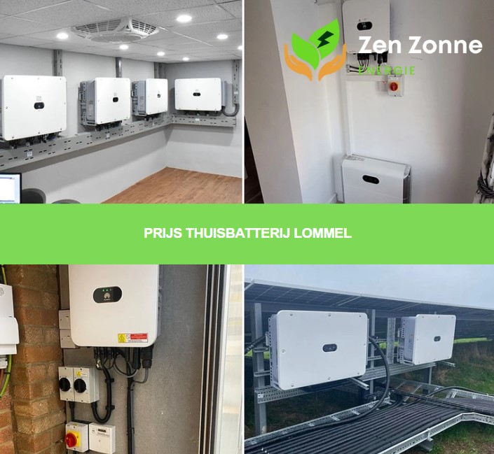 Kosten van een thuisbatterij in Lommel, inclusief installatie, onderhoud en subsidies voor zonne-energie-opslag.
