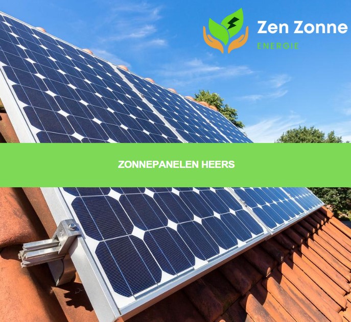 Fotovoltaïsche panelen die zonne-energie opwekken en worden geïnstalleerd in de regio Heers.