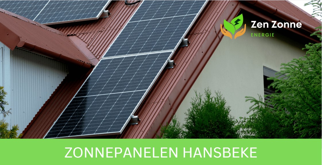 Fotovoltaïsche panelen die zonne-energie opwekken en worden geïnstalleerd in de regio Hansbeke.