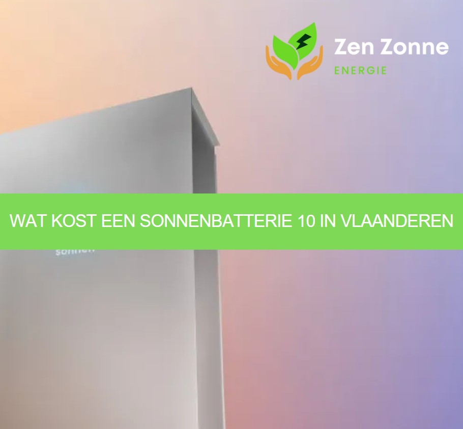 Wat kost een sonnenBatterie 10 in Vlaanderen