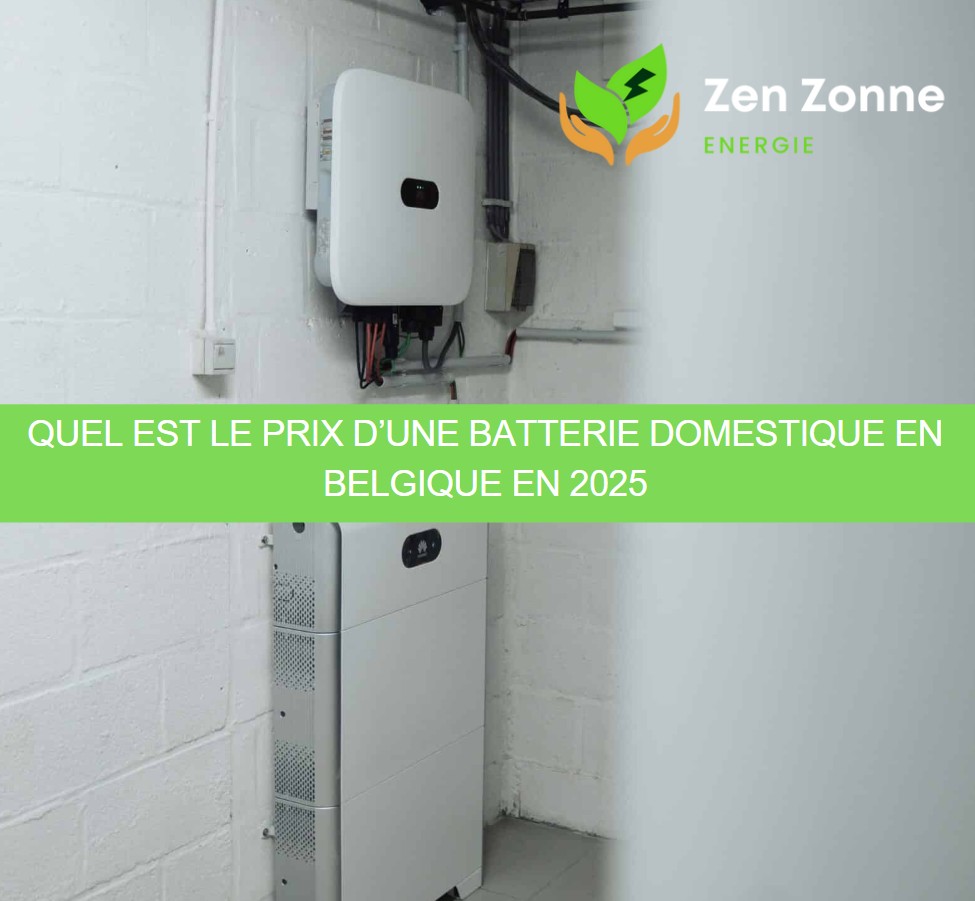 Quel est le prix d’une batterie domestique en Belgique en 2025