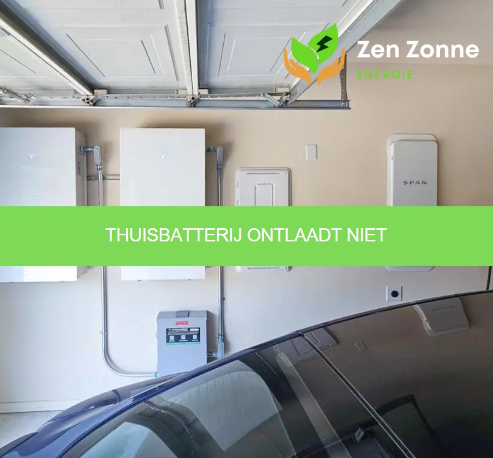 Thuisbatterij ontlaadt niet