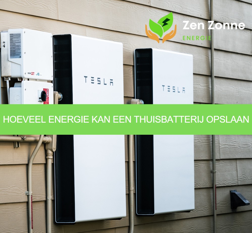 Hoeveel energie kan een thuisbatterij opslaan