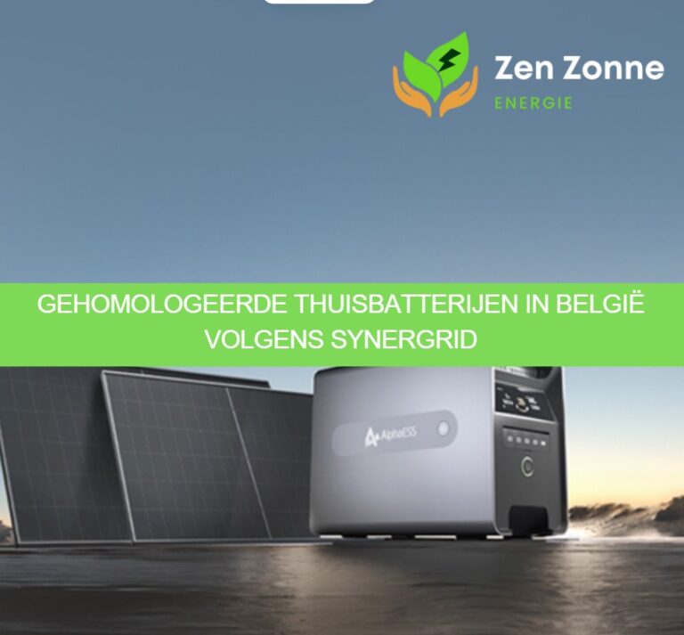 Gehomologeerde thuisbatterijen in België volgens Synergrid