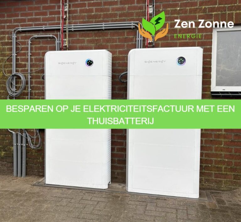 Besparen op je elektriciteitsfactuur met een thuisbatterij