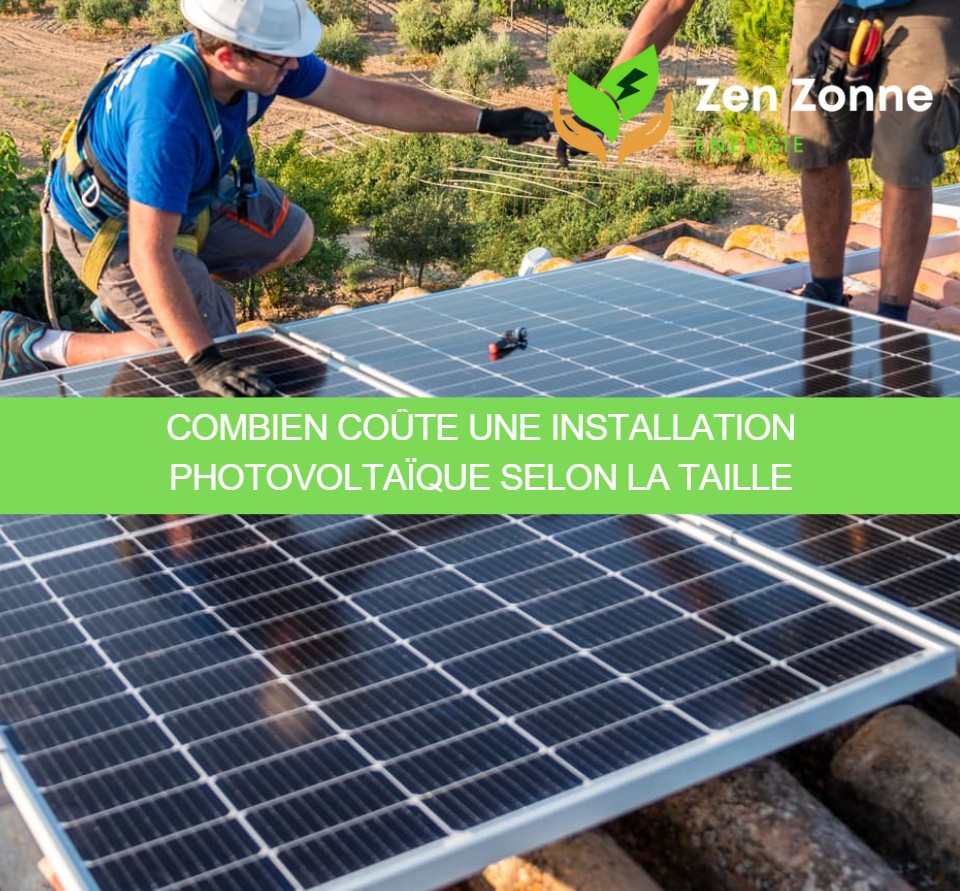Combien coûte une installation photovoltaïque selon la taille