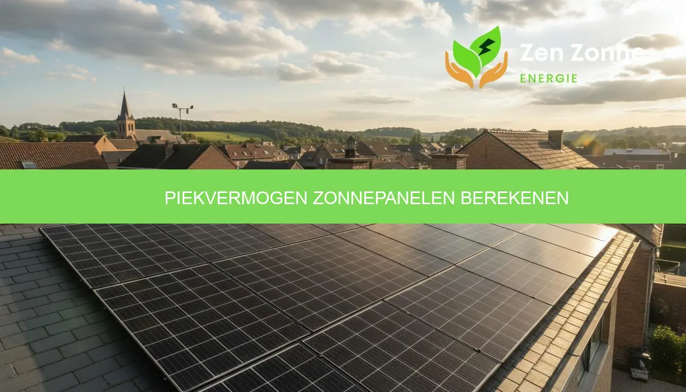 Piekvermogen zonnepanelen berekenen: Wp, kWp en aantal panelen