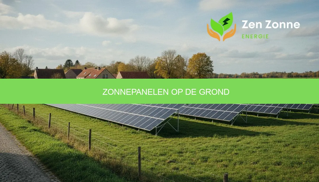 Zonnepanelen op de grond: prijs en vergunning